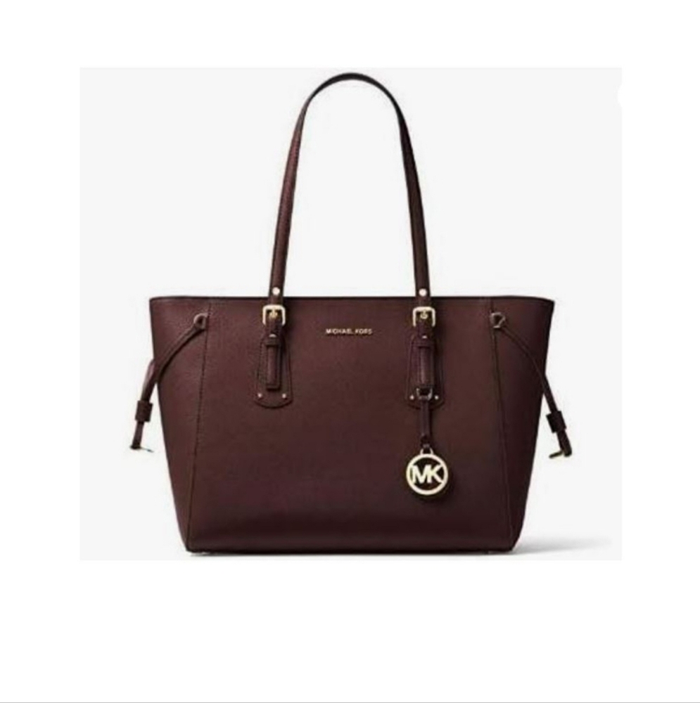 Michael Kors Voyager Barolo Brown Tote Bag 11"H * 13" W - Picture 2 of 6